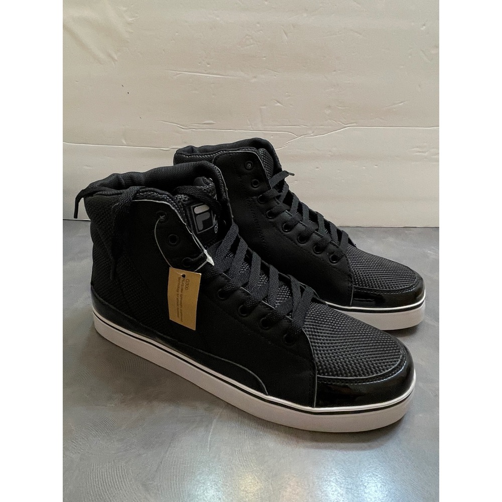 Fila G300 Sneaker Mens 10.5 Black New High Top Cushioned Athletic 1SB065XK-015